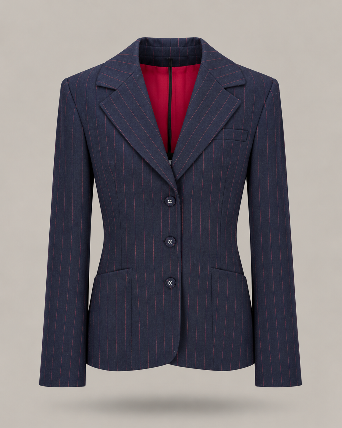 BLUMARINE - blazer gessato blu