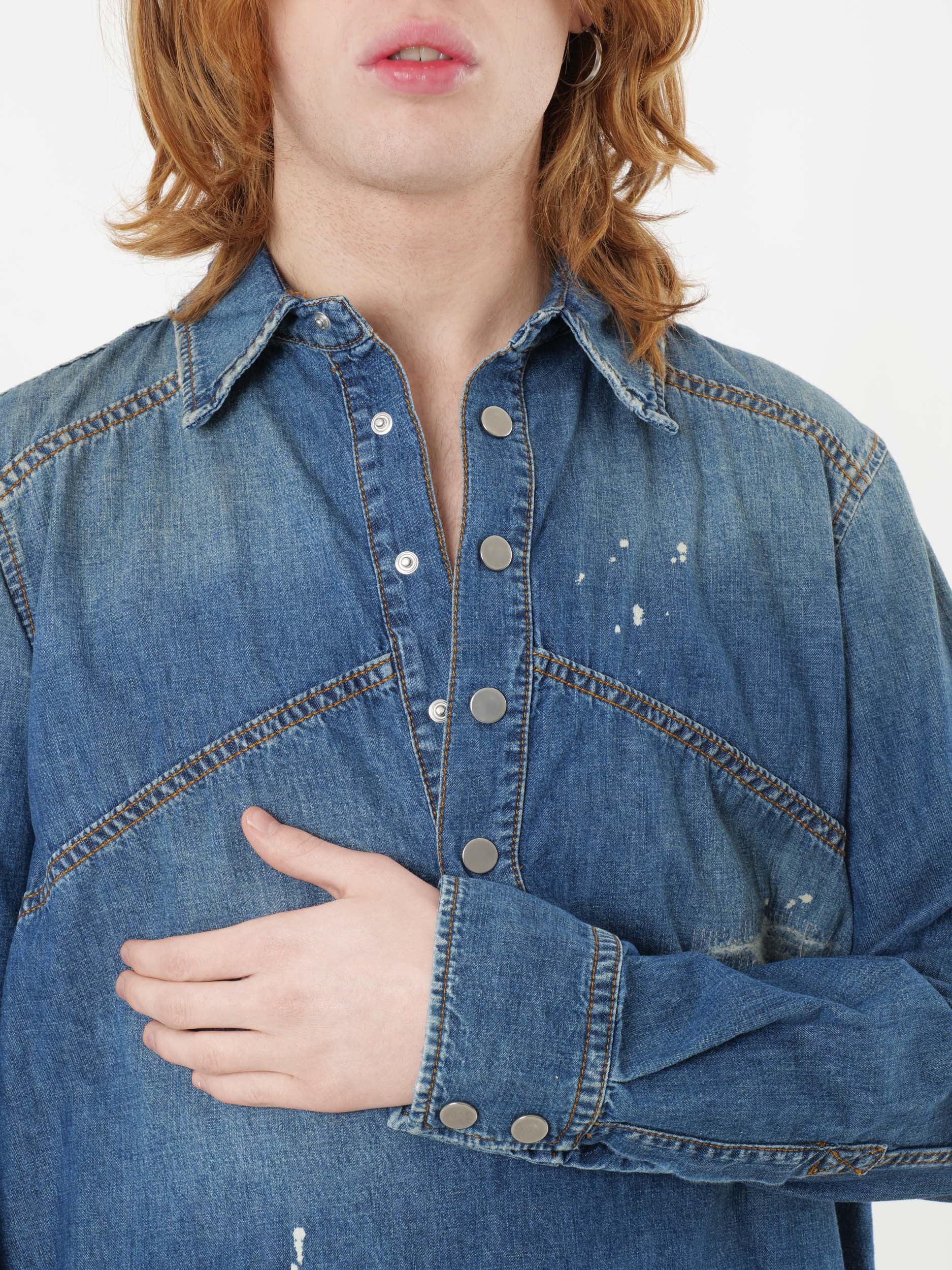 Camicia jeans grifoni